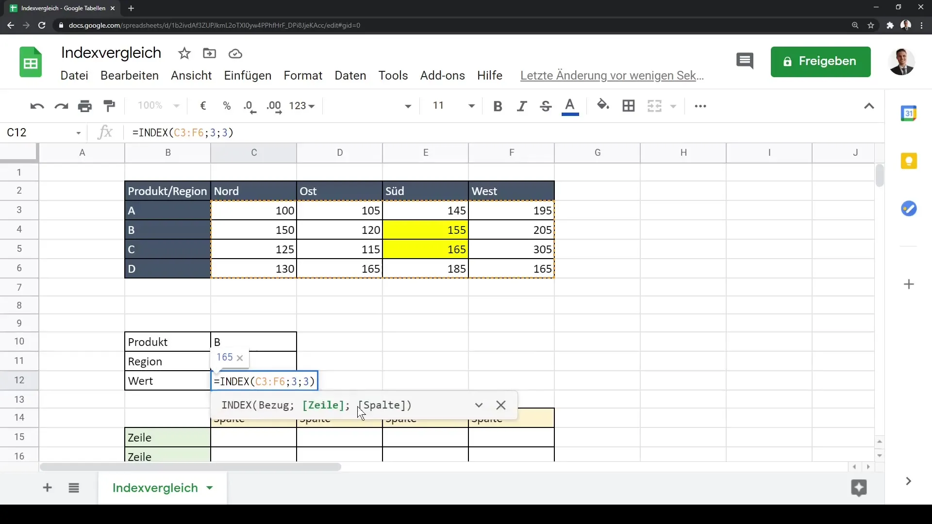 Google Sheets pamācība: Efektīva datu analīze ar Indeksu un Salīdzināšanu