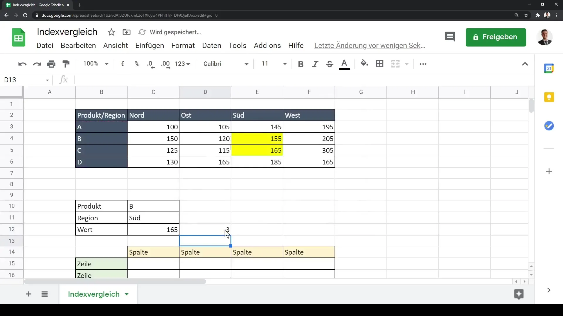 Tutoriel de Google Sheets : Analyse de données efficace avec INDEX et EQUIV