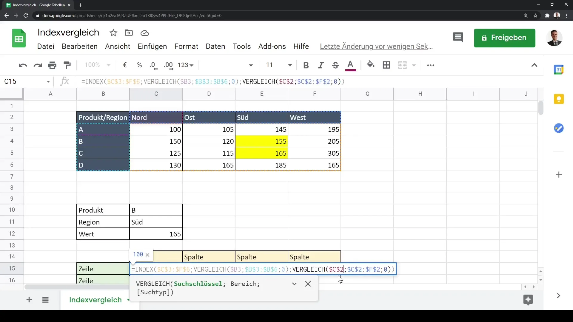 Tutorial de Google Sheets: Análisis de datos eficiente con Índice y Comparar