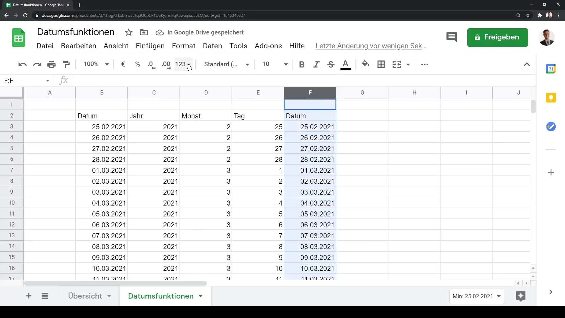 Tutorial de Google Sheets: Aplicando eficientemente funciones de fecha