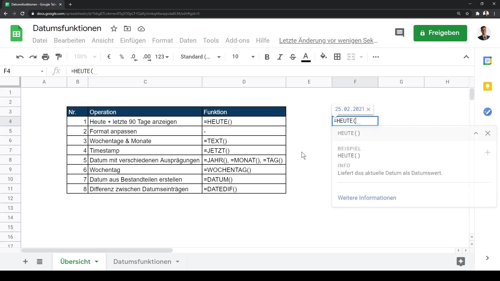 Tutoriel Google Sheets : Appliquer efficacement les fonctions de date