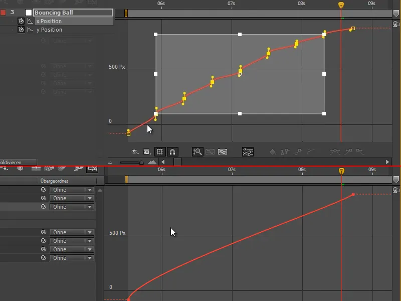 Animasi dengan mudah: Bouncing Ball - the Curves