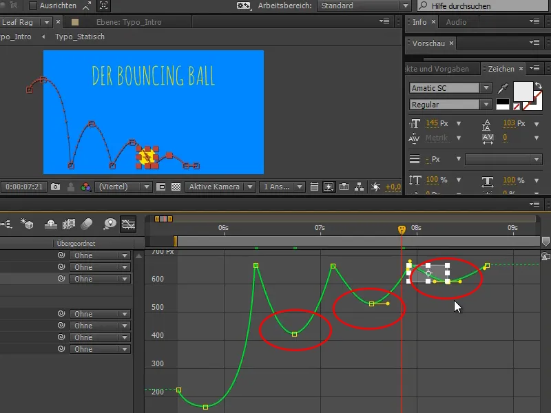 Animasi menjadi lebih mudah: Bouncing Ball - the Curves