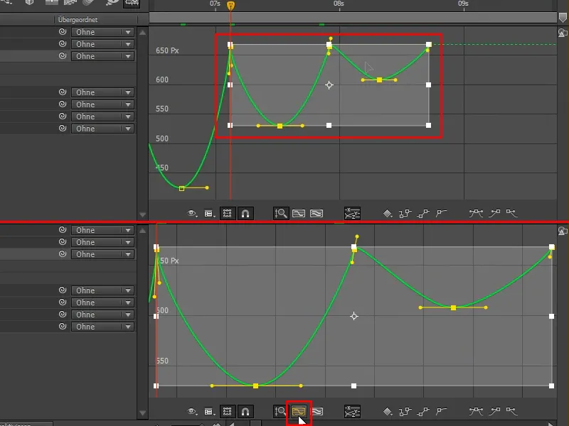 Animasi yang mudah: Bouncing Ball - the curves