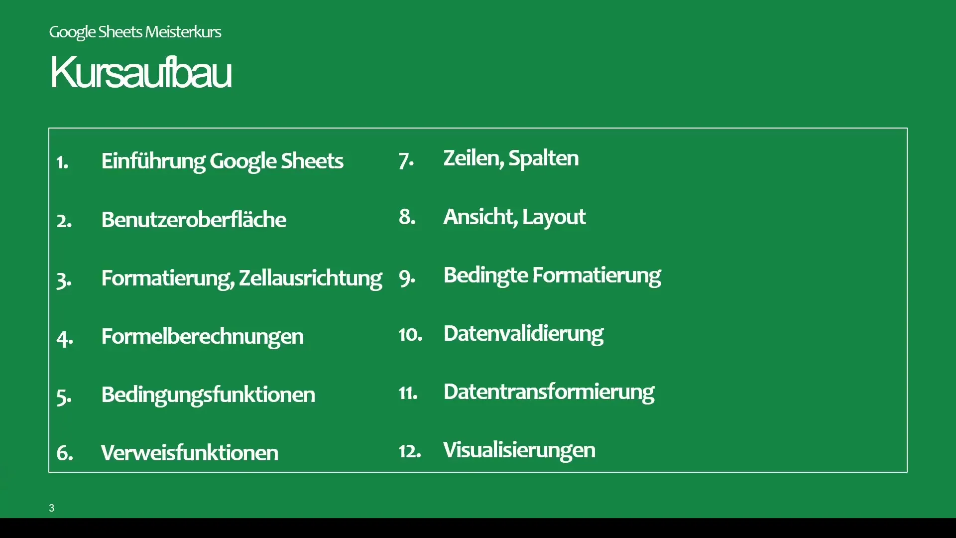 Google Sheets mesterkurs: Hva som venter deg i kurset!