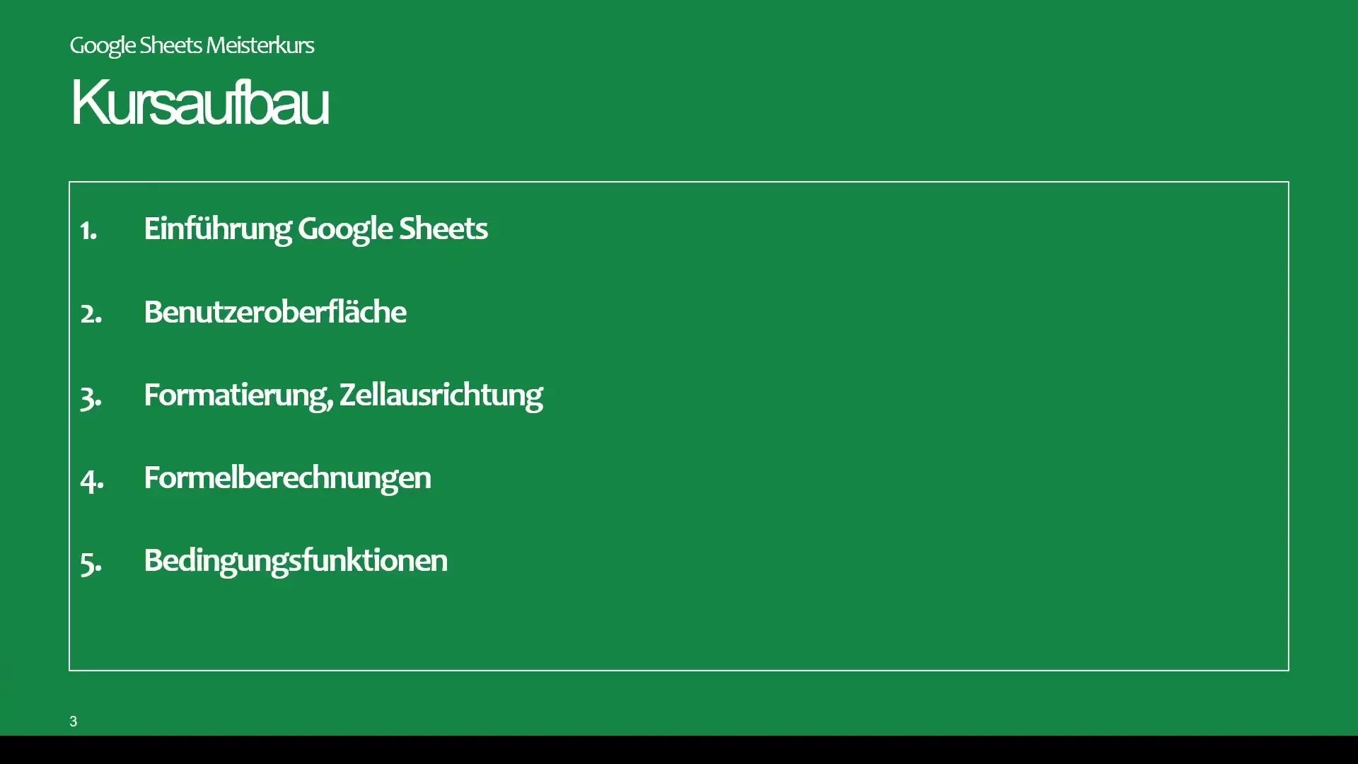 Kurs Master Google Sheets: Apa yang bisa kamu harapkan dari kursus ini!