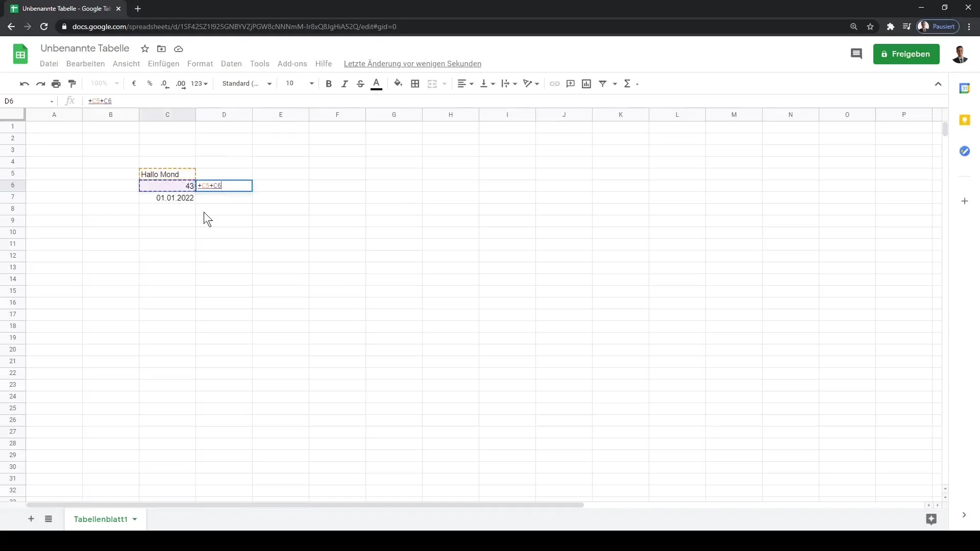 Google Sheets : Entrer du texte, des chiffres et des dates - Un guide étape par étape