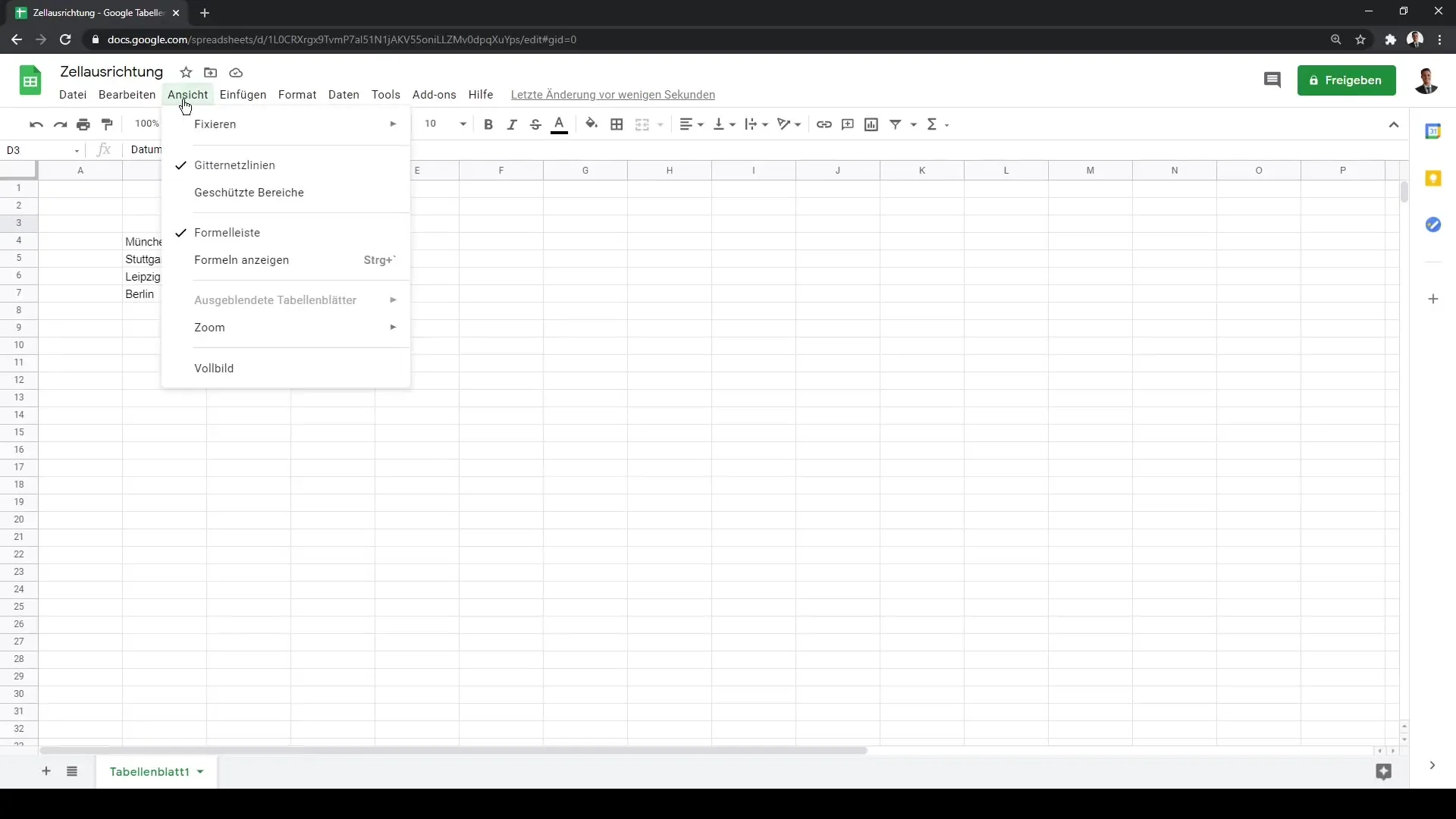 Alignement des cellules dans Google Sheets : un guide complet