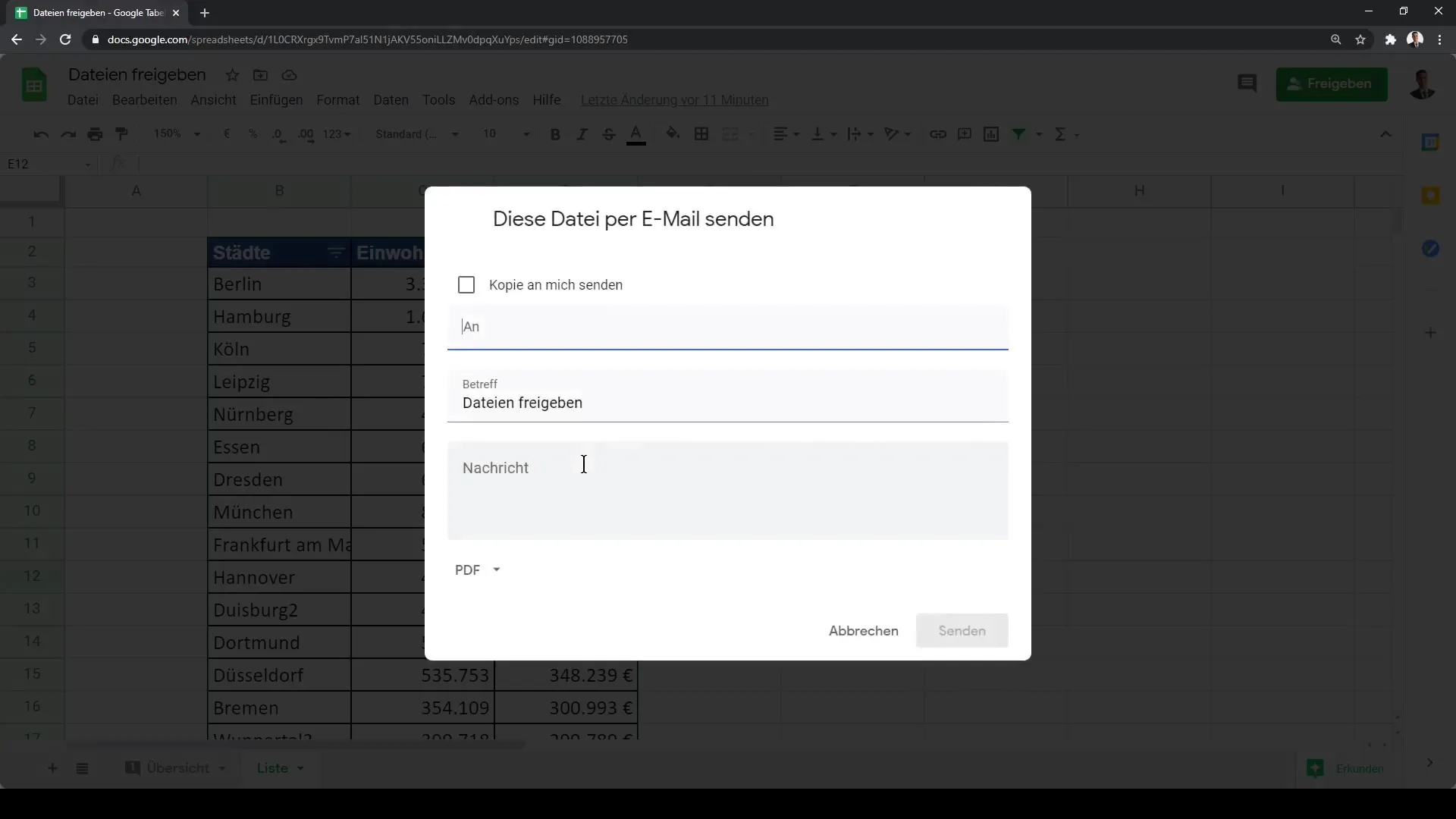 Membagikan Google Sheets dengan mudah