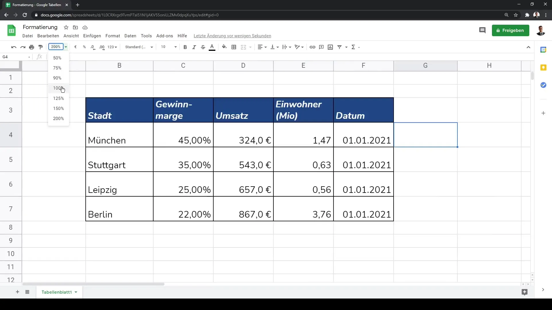 Mise en forme des cellules dans Google Sheets - Le guide ultime