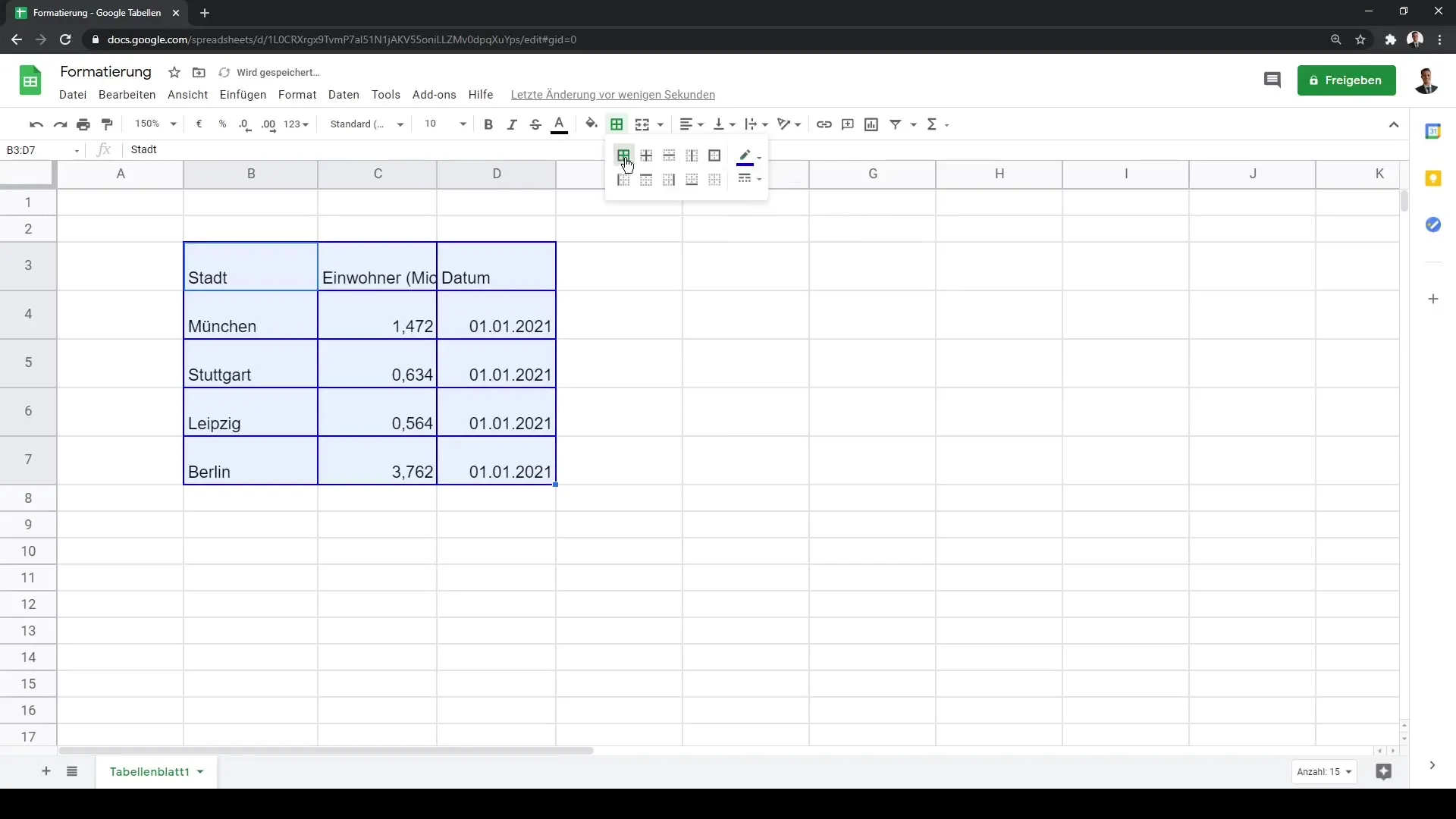 Mise en forme des cellules dans Google Sheets - Le guide ultime