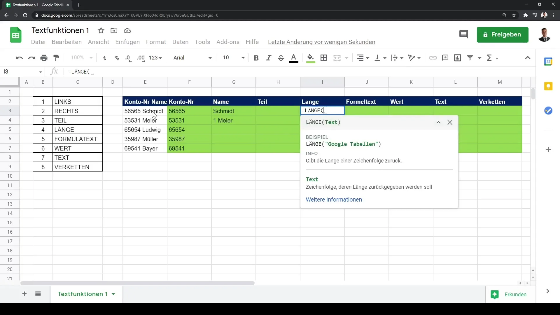 Tutorial de Google Sheets: Funciones de texto eficientes para tus datos