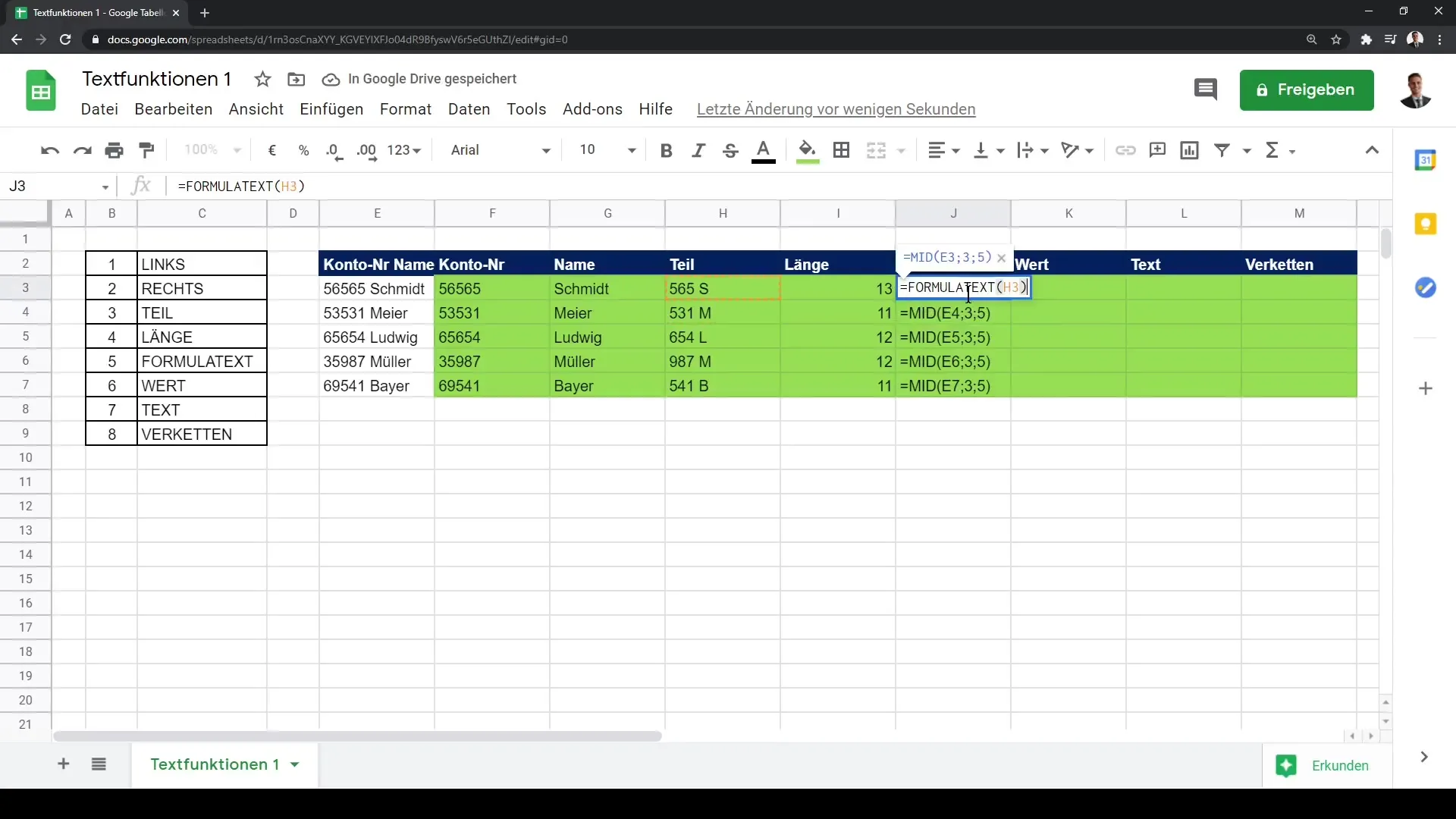 Tutorial de Google Sheets: Funciones de texto eficientes para tus datos