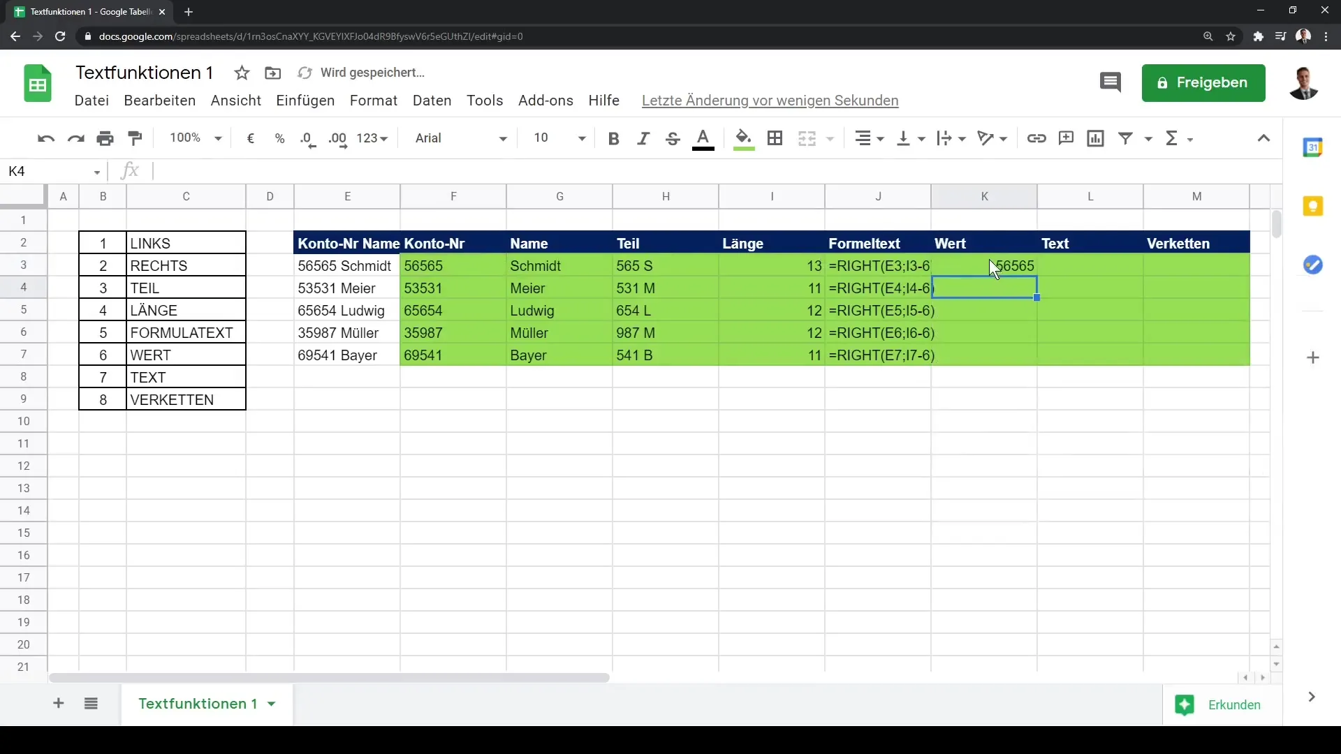 Tutorial de Google Sheets: Funciones de texto eficientes para tus datos