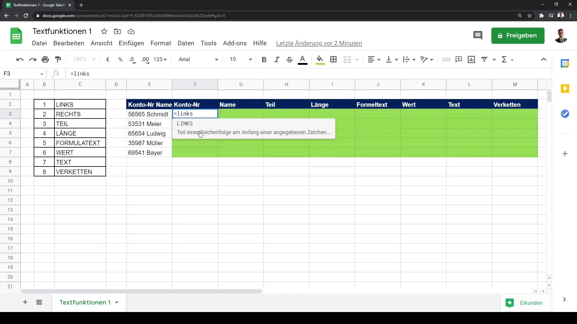 Tutorial de Google Sheets: Funciones de texto eficientes para tus datos