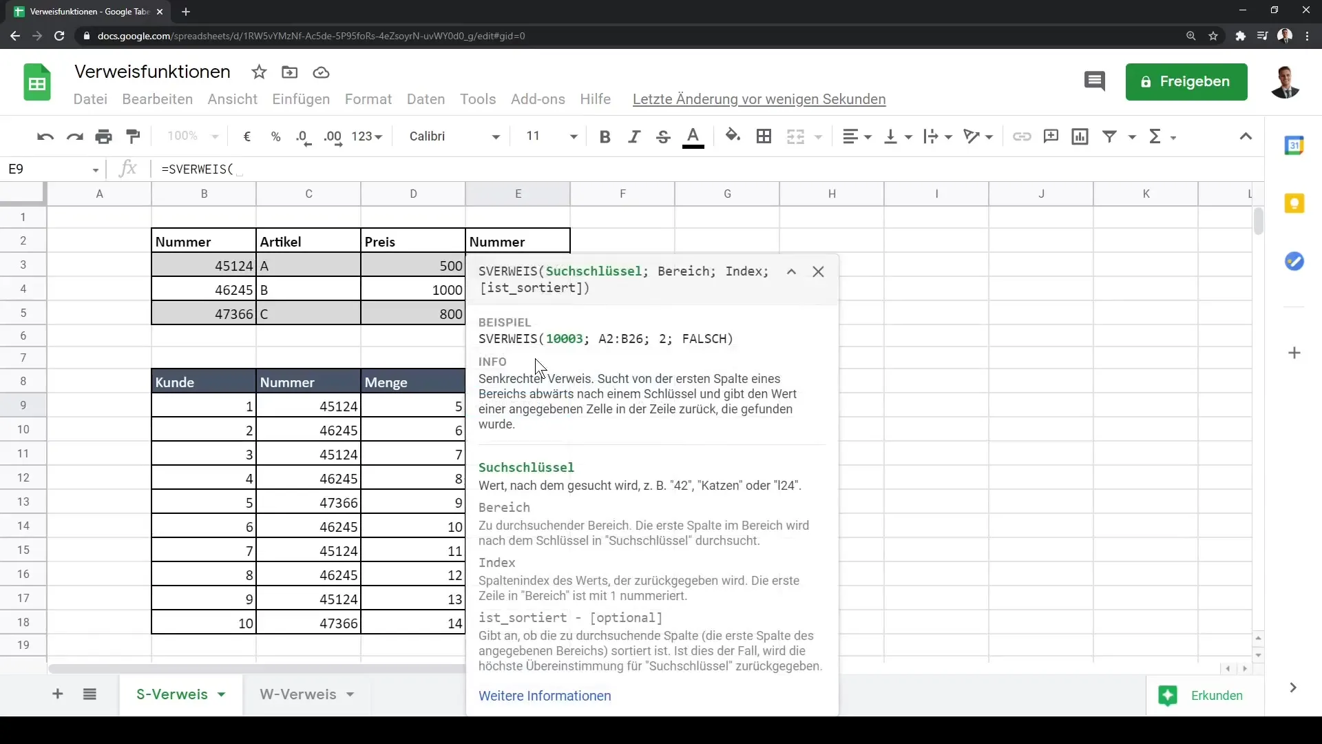 Google Sheets pamācība: S-VLOOKUP un W-VLOOKUP efektīva izmantošana