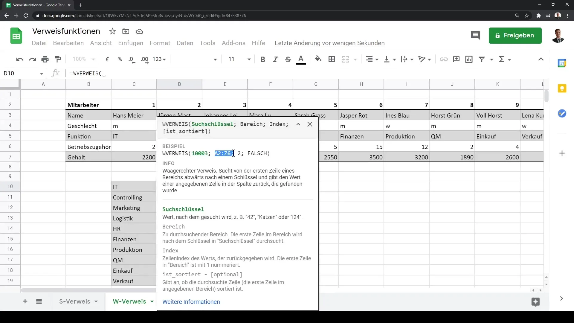 Tutoriel sur Google Sheets : Utiliser efficacement les fonctions RECHERCHEV et RECHERCHEH