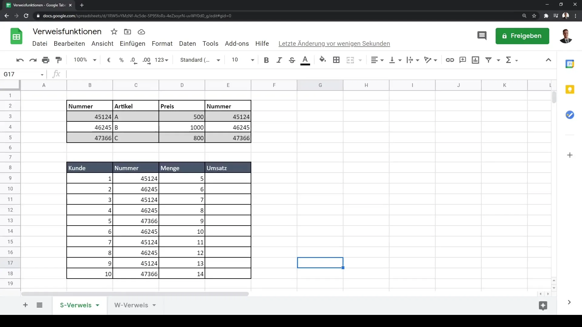 Tutoriel Google Sheets : Utiliser de manière efficace les fonctions INDEX et EQUIV