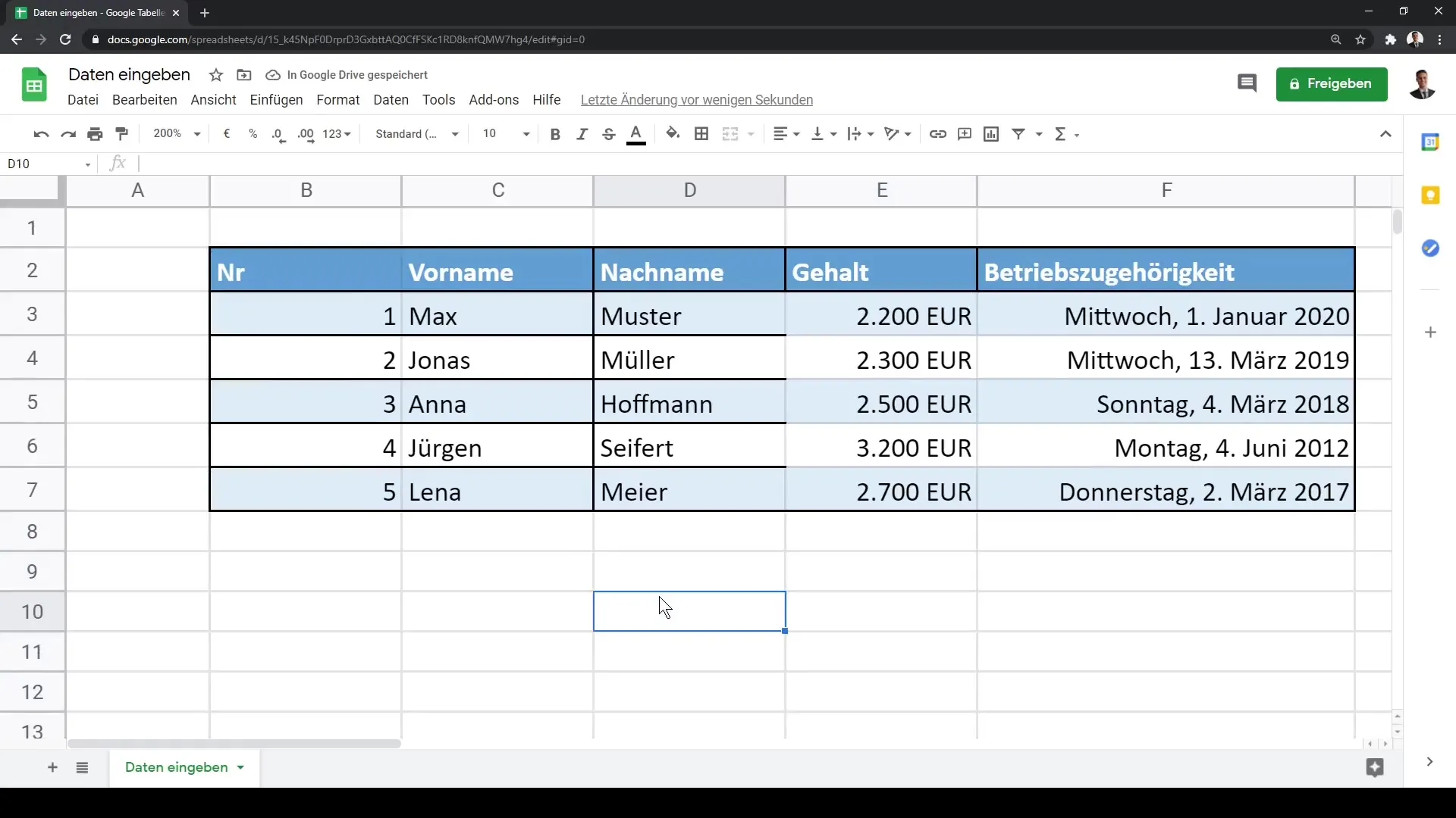 Google Sheets – Datu ievadīšana efektīvi pārvaldāma