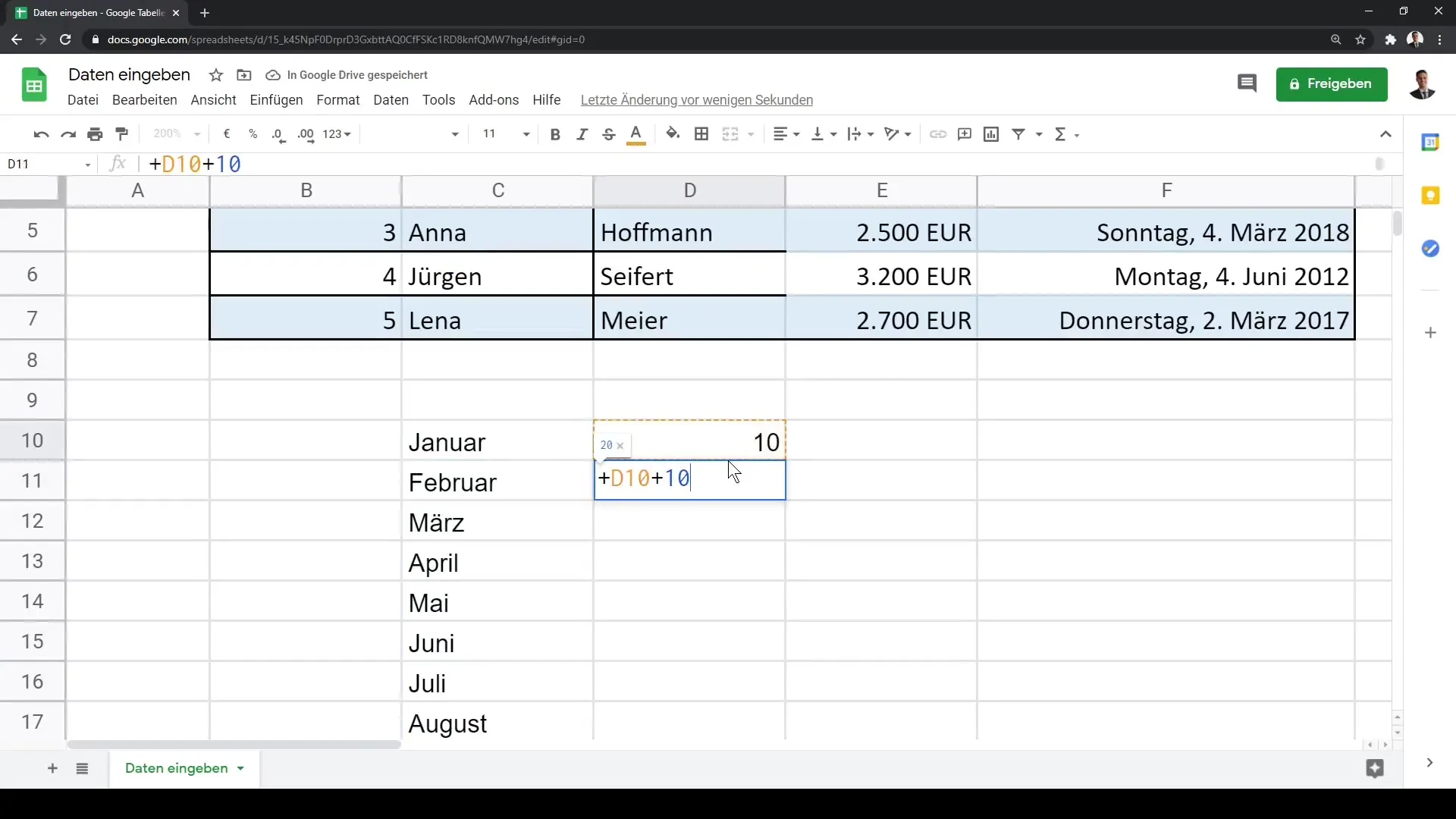 Google Sheets – datus ievadiet efektīvi