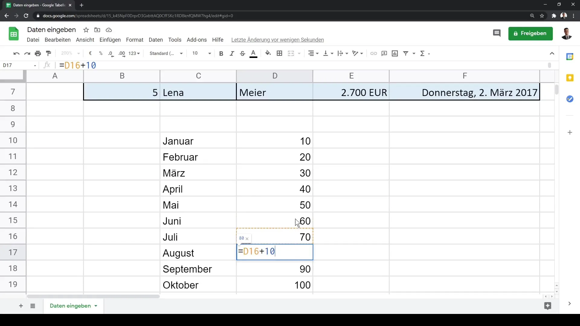 Google Sheets - Maîtriser efficacement la saisie des données