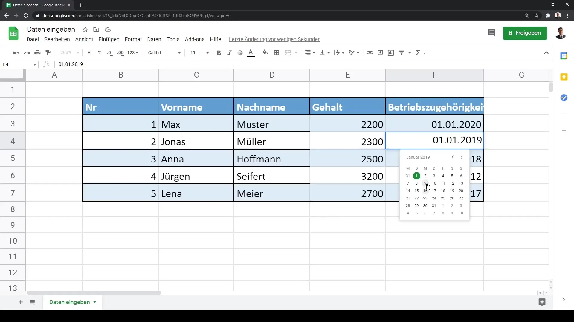 Google Sheets - Hantera datainmatning effektivt