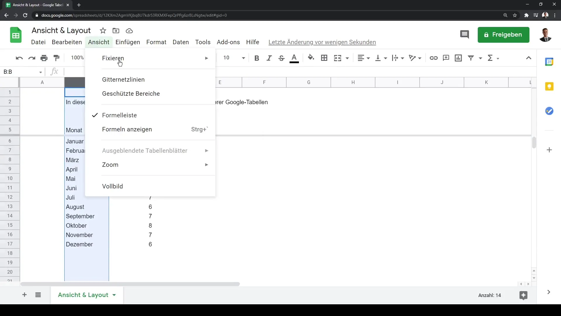 Google Sheets: Görünüm ve düzenlemeyi en iyi şekilde kullanmak için uyarla