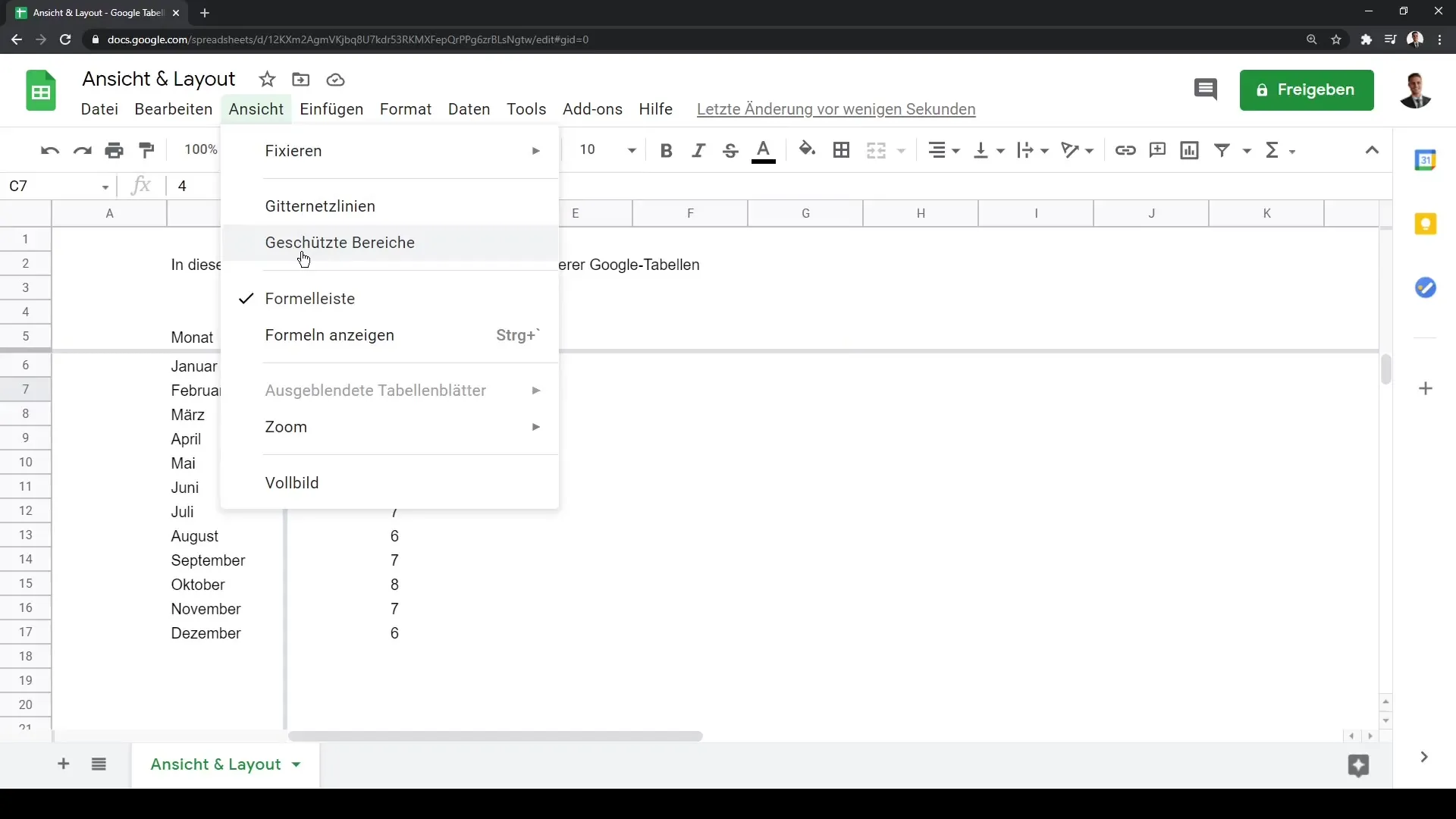 Google Sheets: Ajustar la vista y el diseño para un uso óptimo