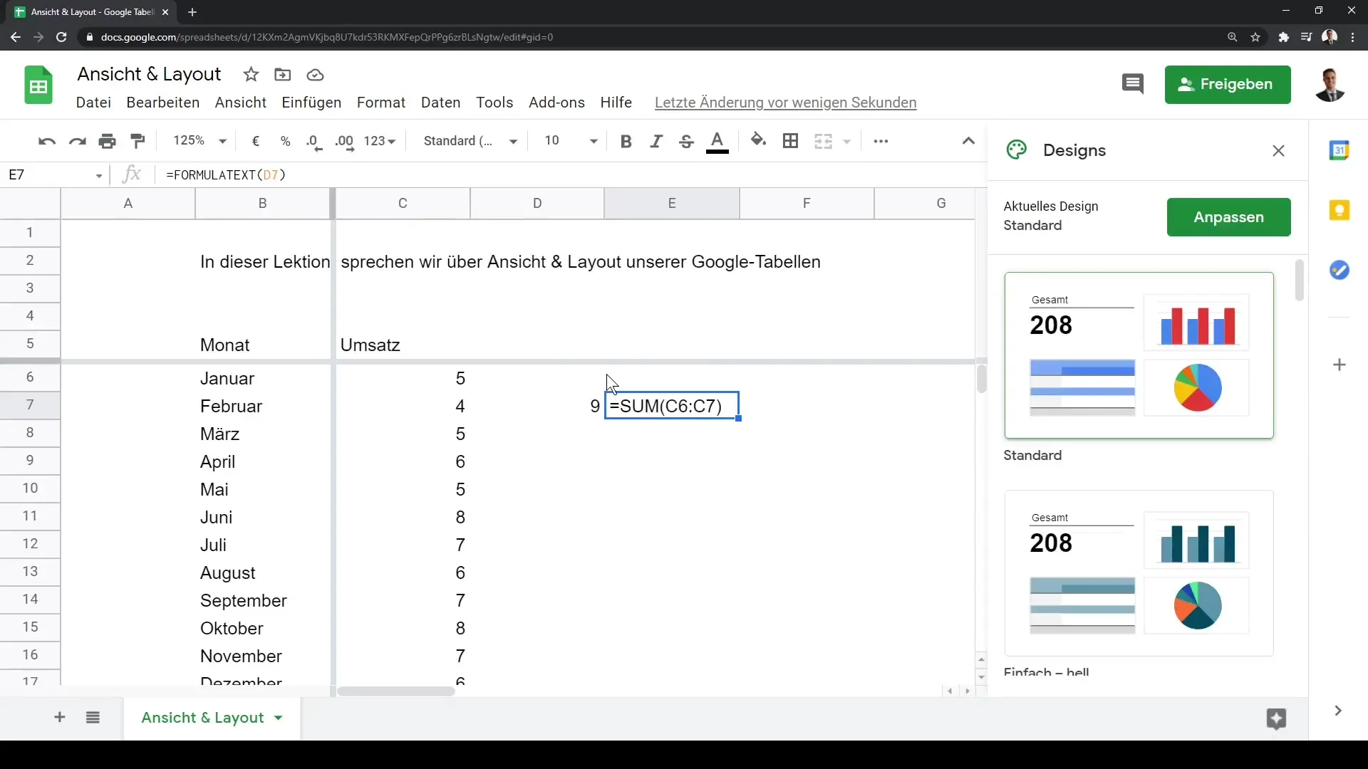 Google Sheets: Ajustar la vista y el diseño para un uso óptimo