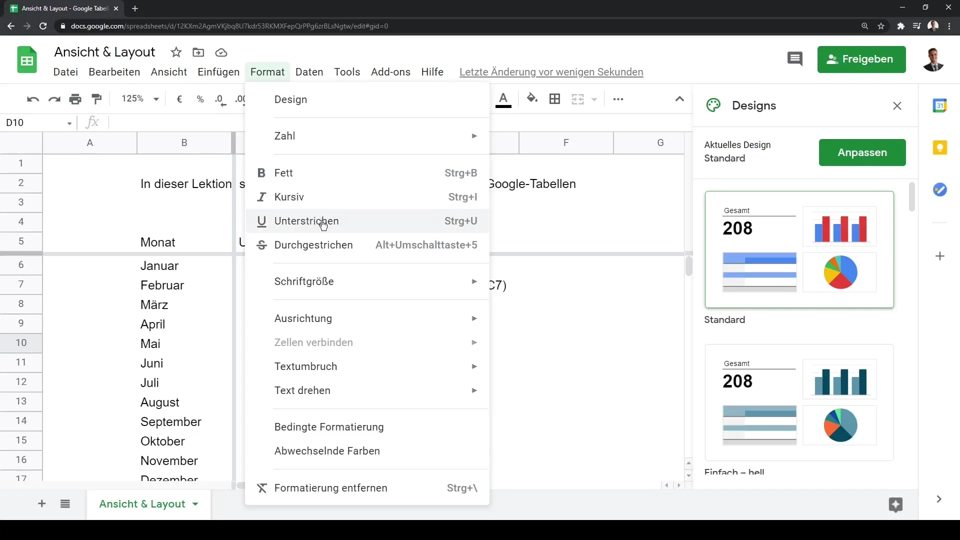 Menyesuaikan Tampilan & Tata Letak Google Sheets untuk penggunaan yang optimal