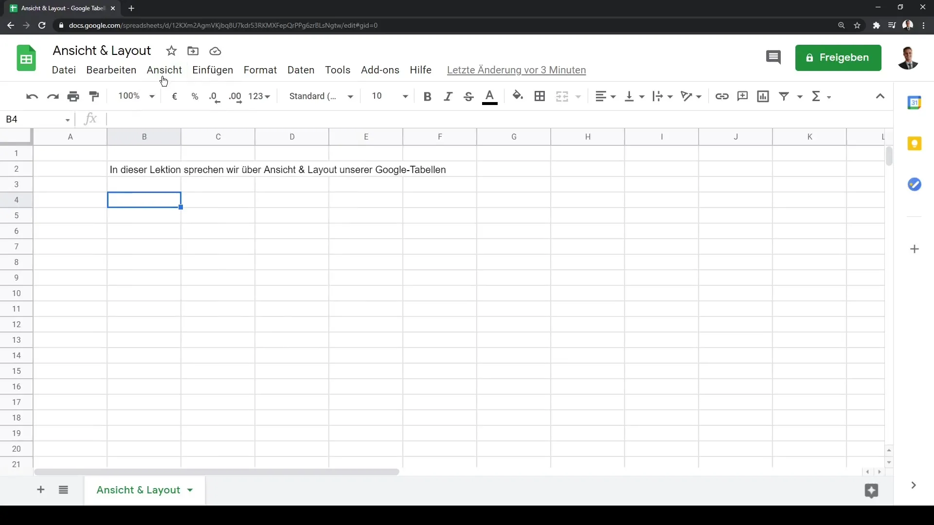 Google Sheets: Ajustar vista y diseño para un uso óptimo