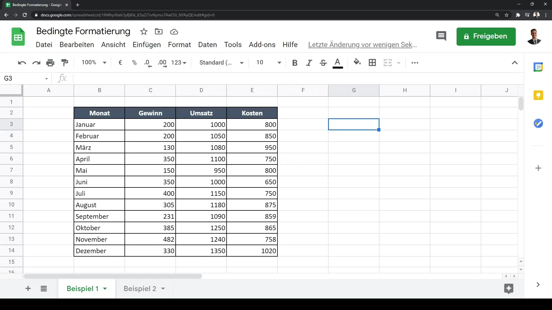 Google Sheets: Šūnu nosacītais formatējums padarīts viegli