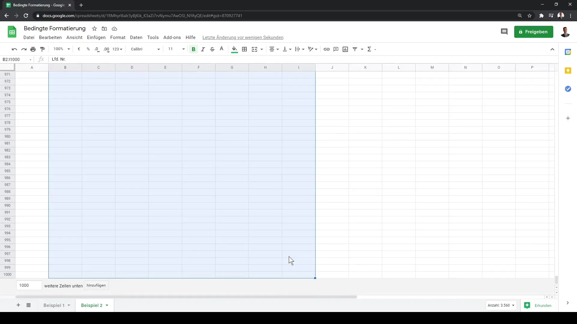 Google Sheets: Šūnu nosacītā formatēšana vienkārša parādība