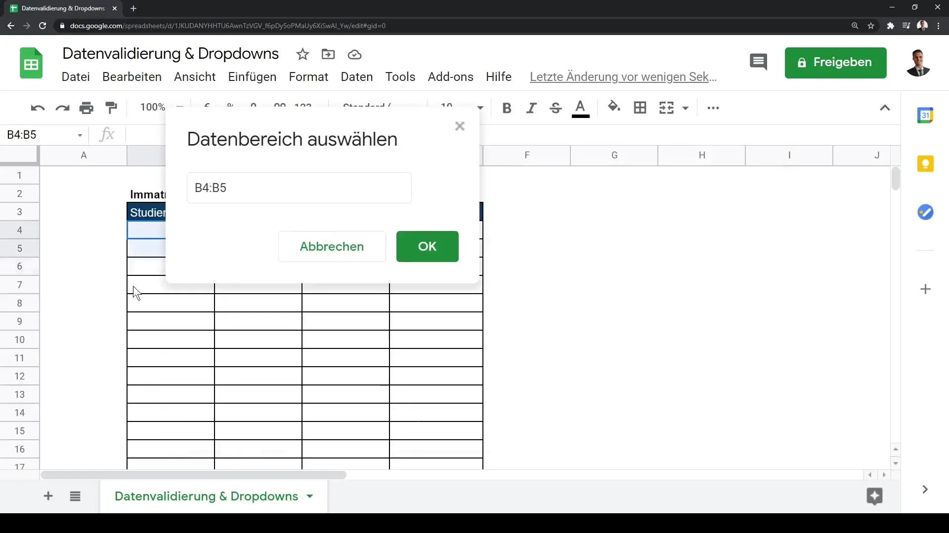 Validación de datos y listas desplegables en Google Sheets: Una guía paso a paso