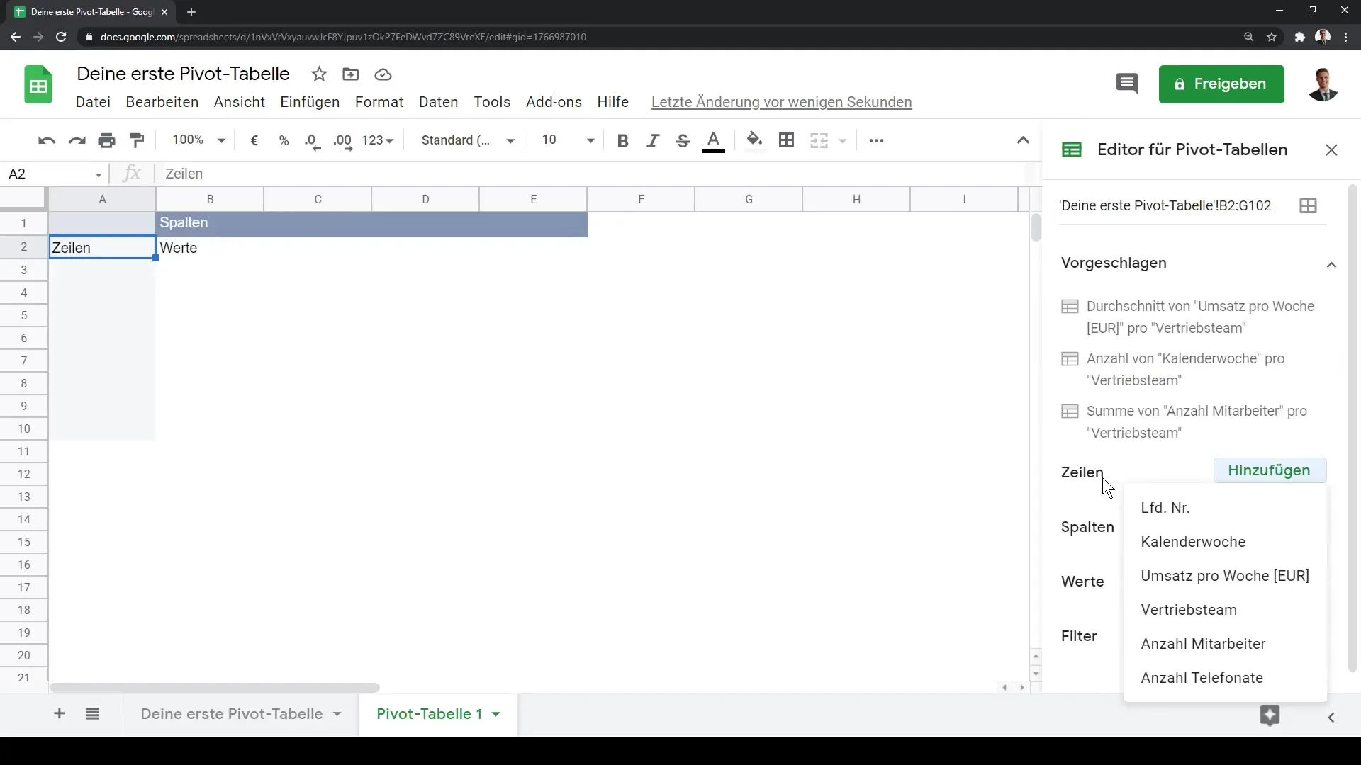 Google Sheets: Menganalisis data dengan Pivot Table secara efisien