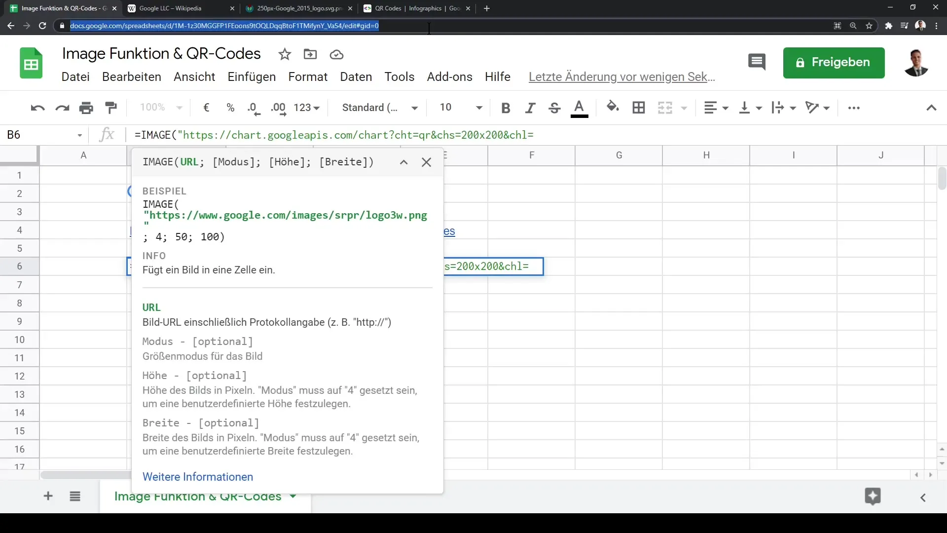 Google Sheets: Utilisation efficace de la fonction Image