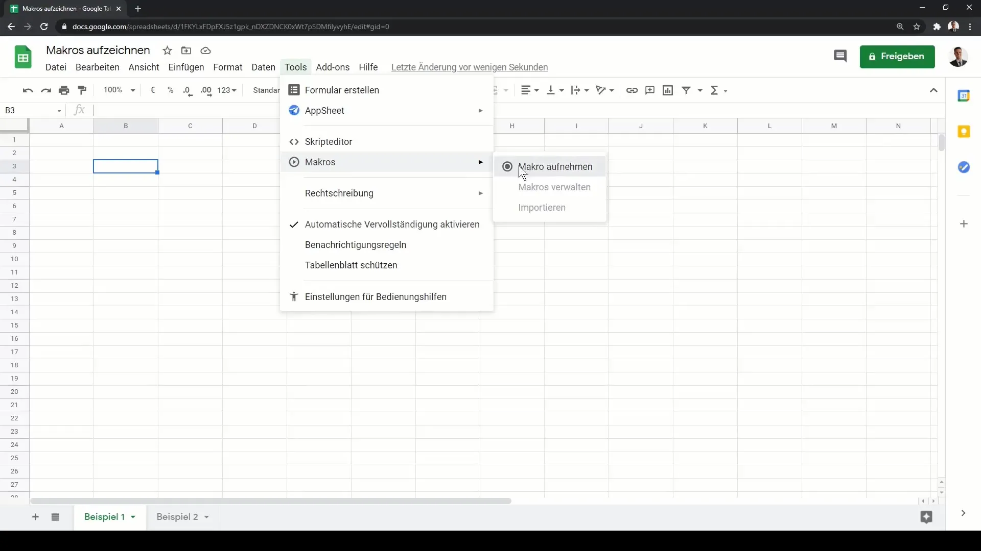 Darbveida automatizēšana Google Sheets - Visaptverošs makro pamācības materiāls