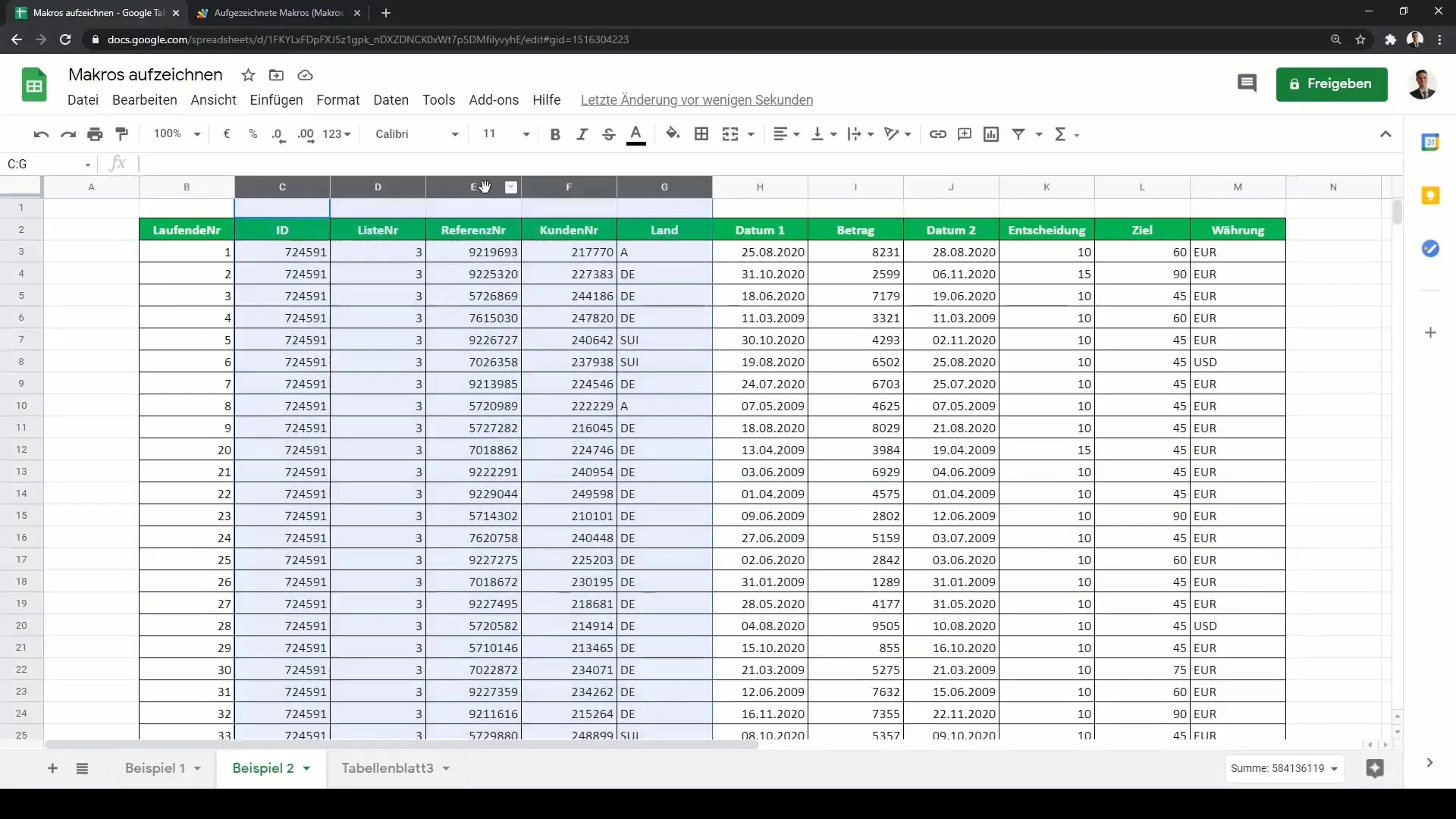 Automatización de pasos de trabajo en Google Sheets - Un completo tutorial de macros