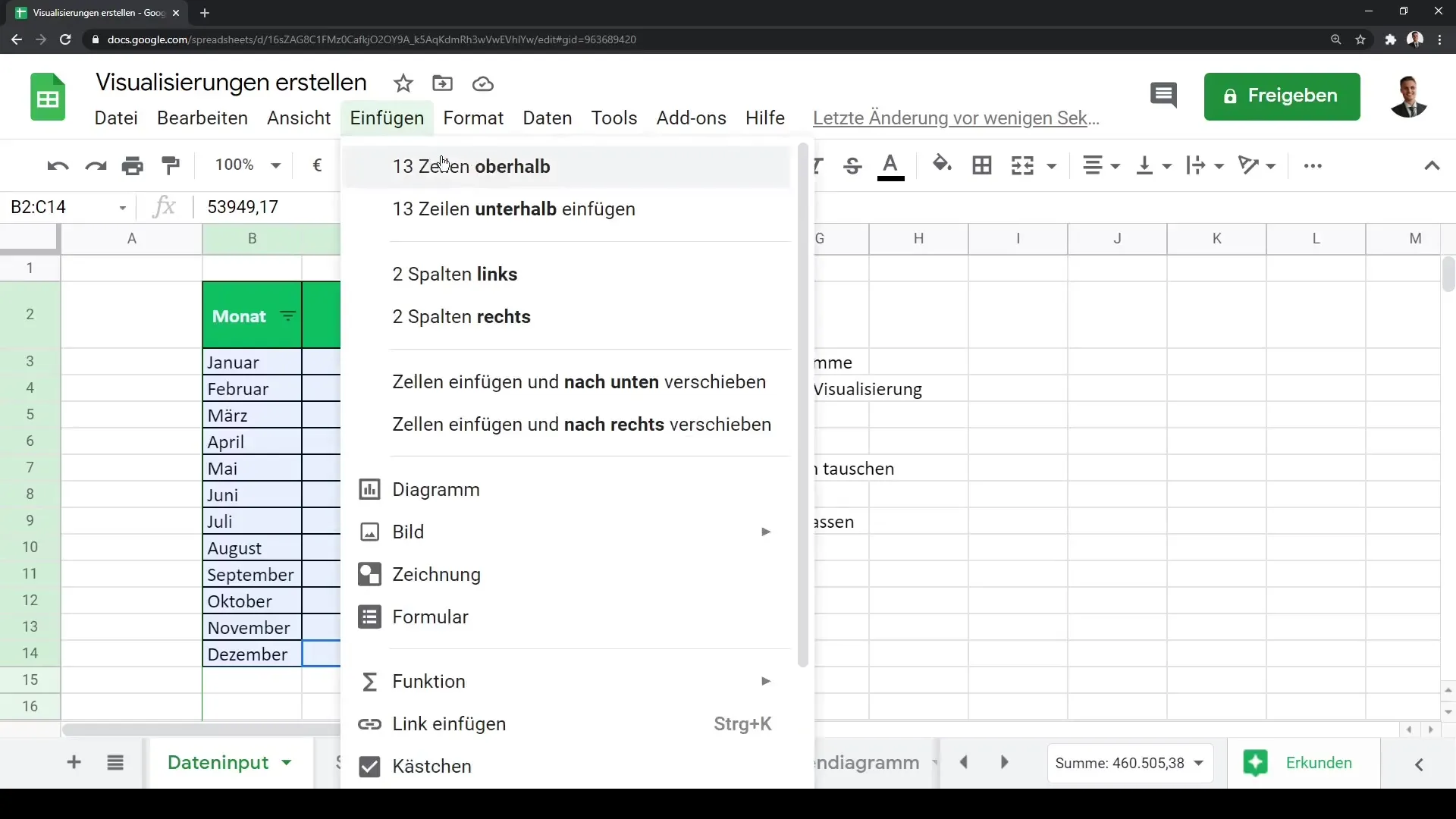 Tutoriel Google Sheets : création de visualisations