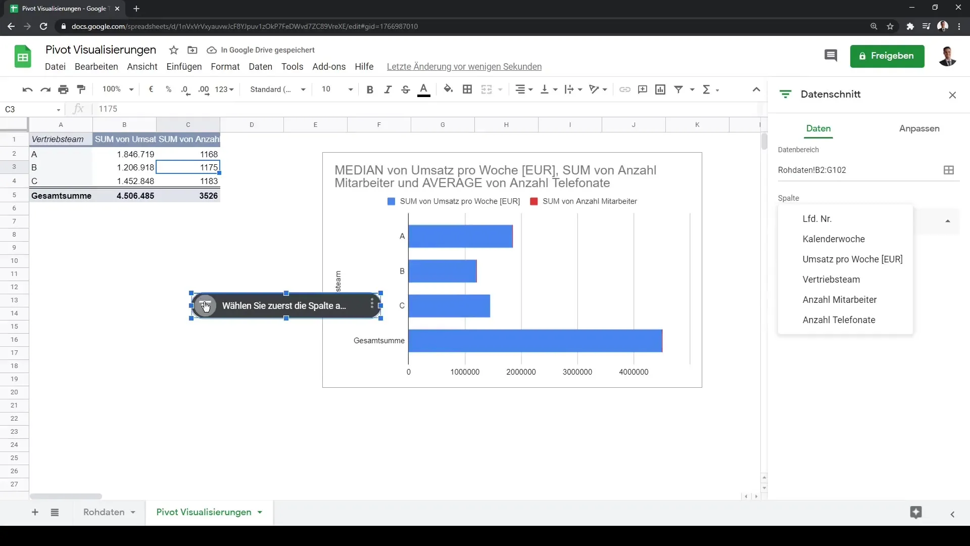 Hur man skapar imponerande visualiseringar med Google Sheets och pivot-tabeller