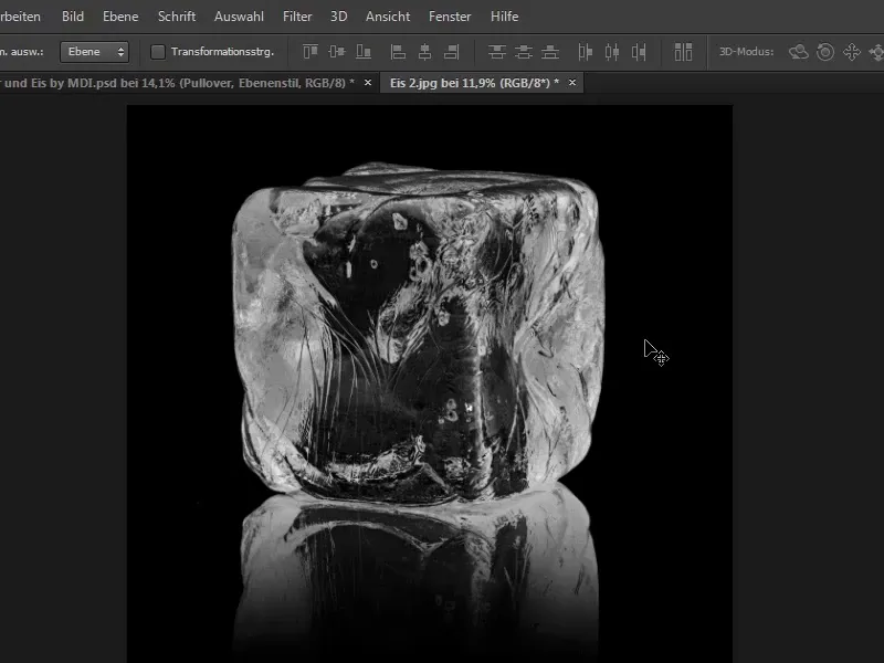 Photoshop-Composing - Api dan Es - Bagian 10: Optimisasi lebih lanjut tampilan dingin