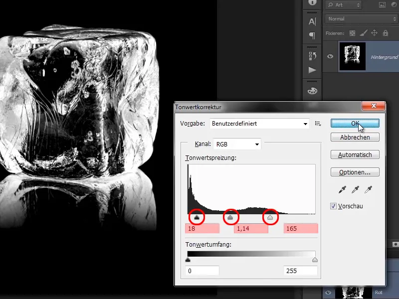 Photoshop-Composing - Api dan Es - Bagian 10: Penyempurnaan tampilan beku yang lebih lanjut