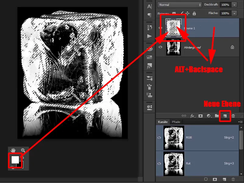 Komposisi Photoshop - Api dan Es - Bagian 10: Penyesuaian lebih lanjut untuk tampilan beruap.