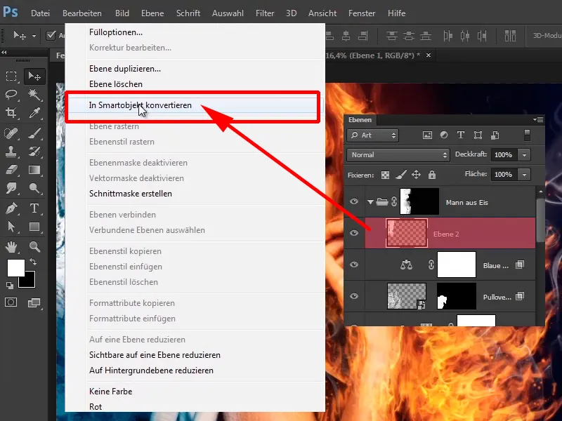 Photoshop-Composing - Api dan Es - Bagian 10: Penyempurnaan tampilan beku yang lebih lanjut