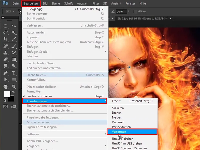 Komposit Photoshop - Api dan Es - Bagian 10: Penyempurnaan tampilan berembun更imiento