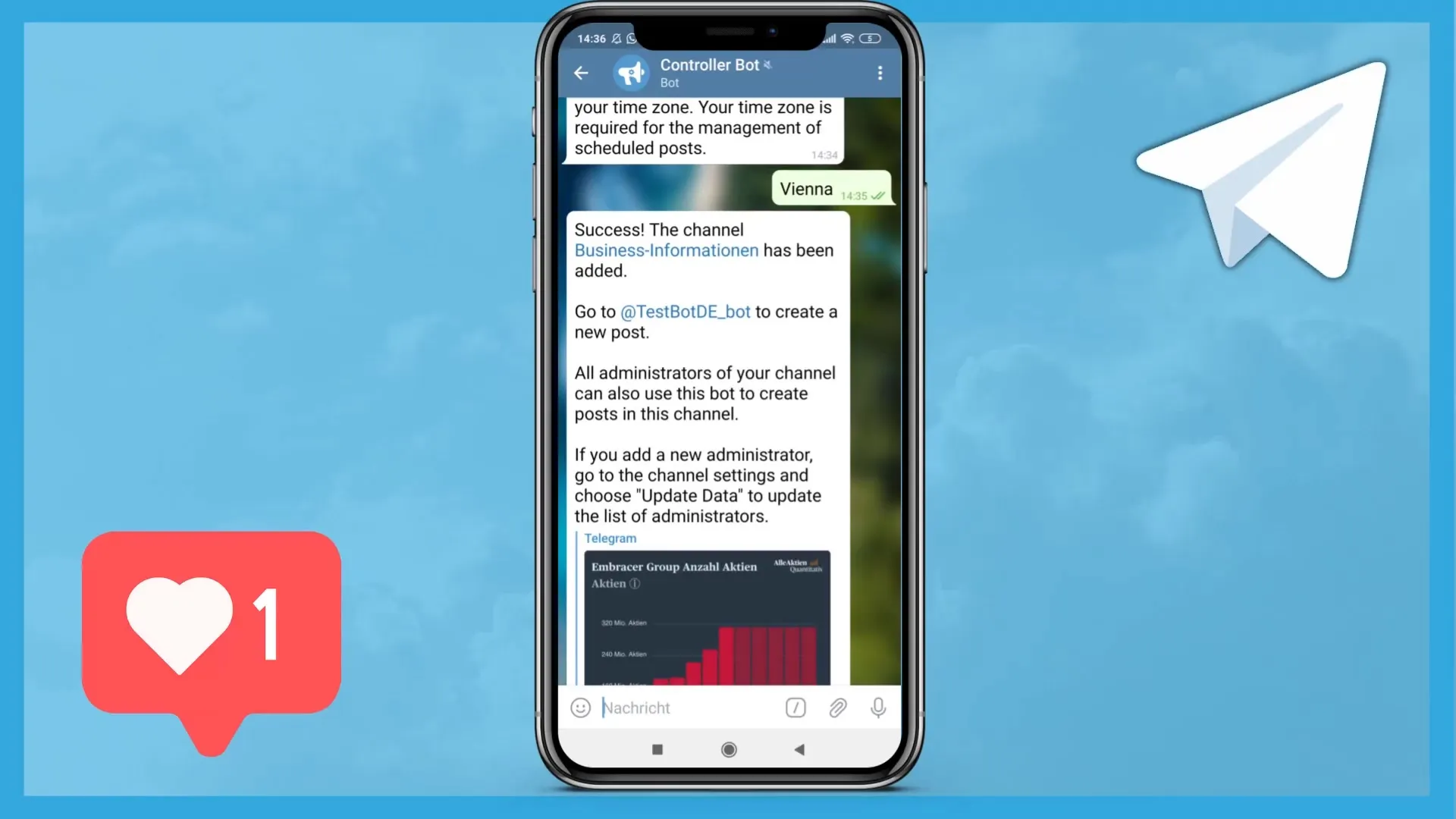 Instructies voor het instellen van de Telegram Controller Bot