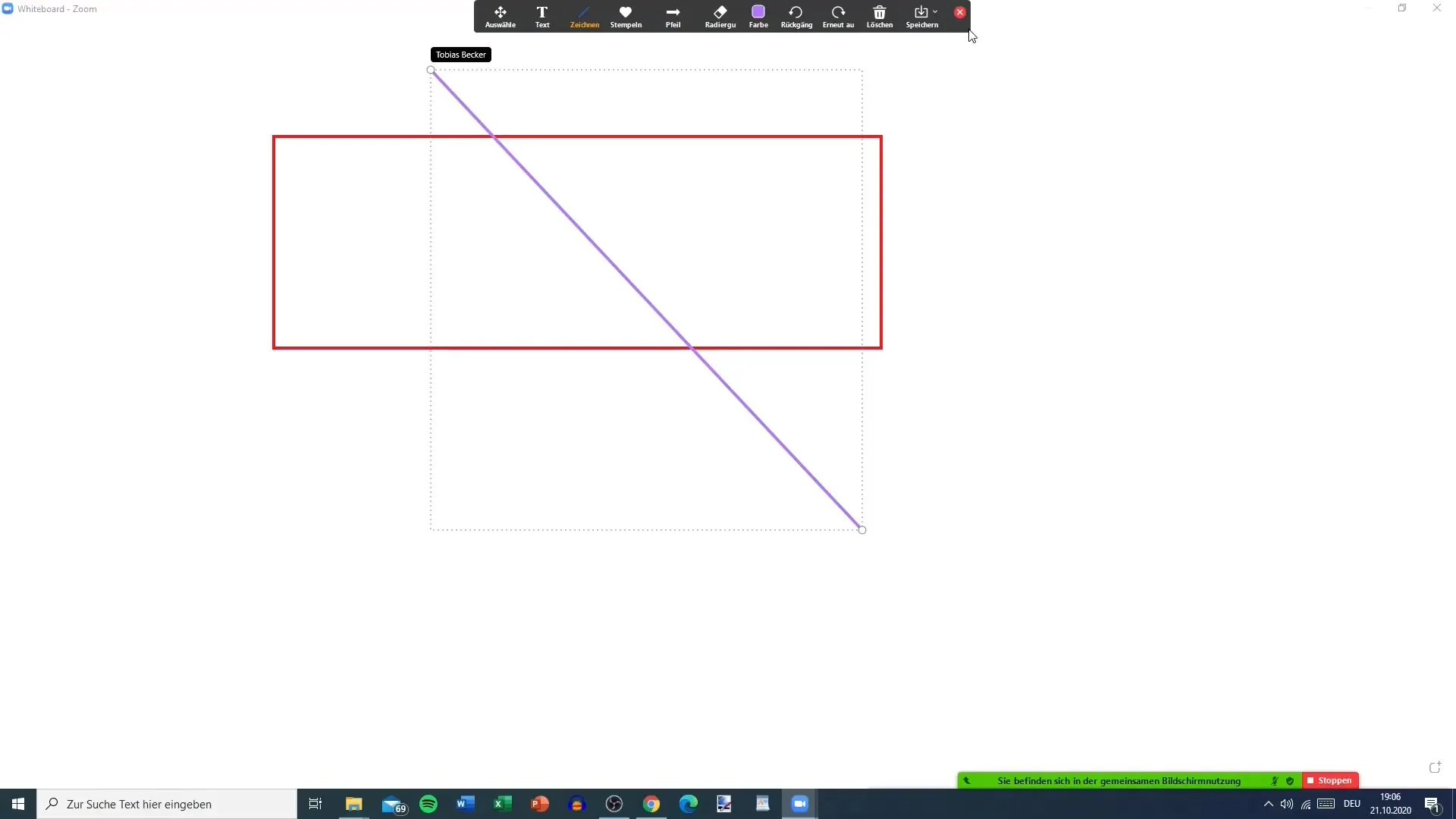 Interaktiv bruk av whiteboard i Zoom