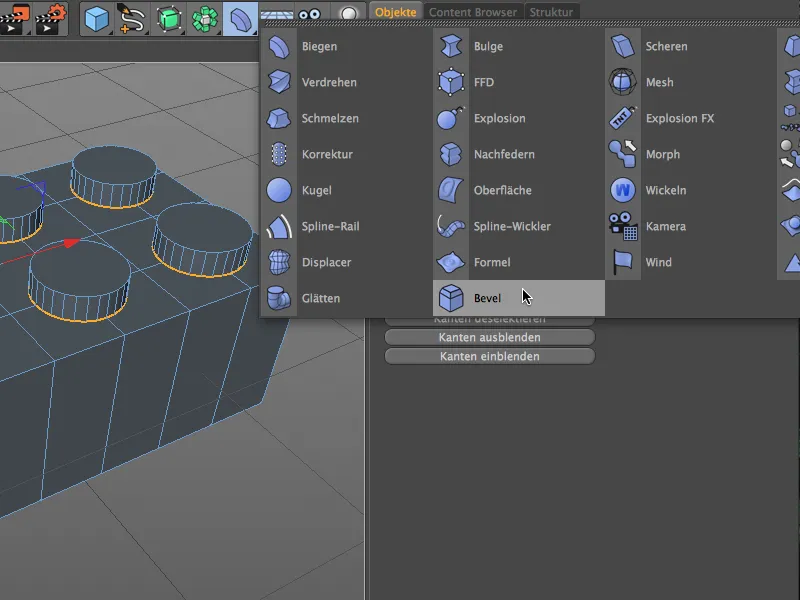 Neu in Release 16 - Modelling mit dem Bevel-Deformer