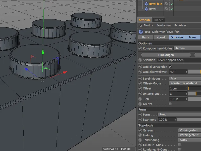 Neu in Release 16 - Modelling mit dem Bevel-Deformer