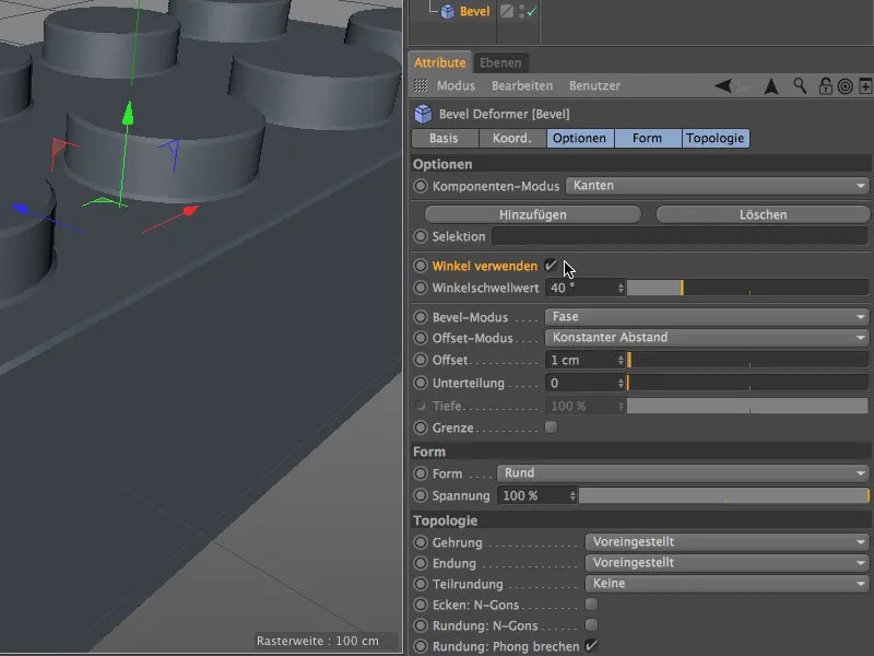 Uus versioonis 16 - modelleerimine Bevel-deformeerijaga